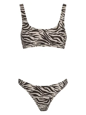 Reina Olga Rocky Zebra Printed Bikini Set