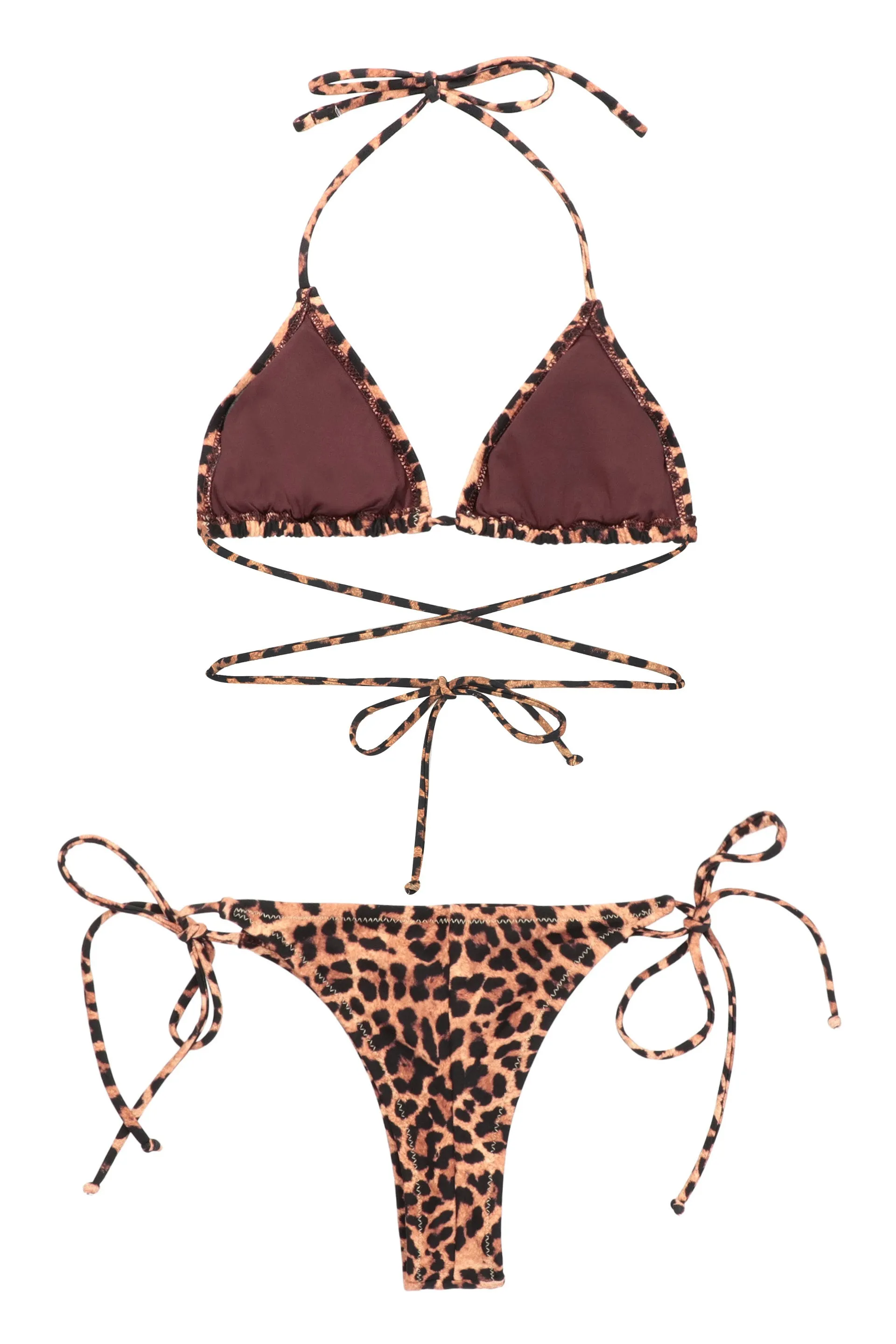 Reina Olga The Miami Leopard Printed Bikini Set