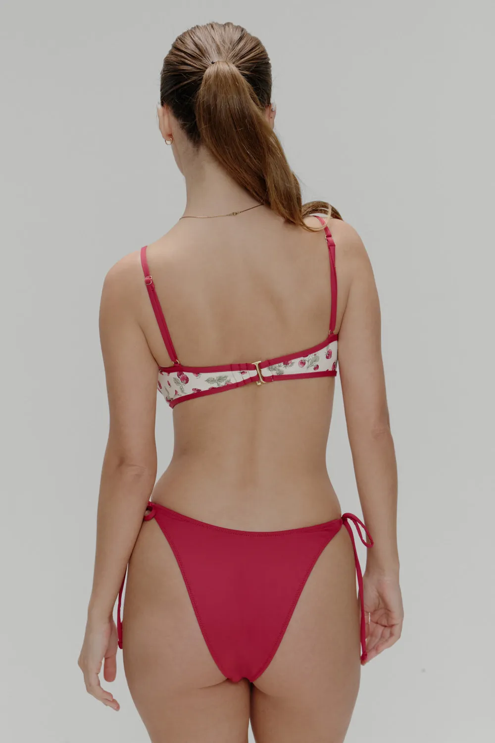 Romeo Cheeky String Bikini Bottom - Rosebud