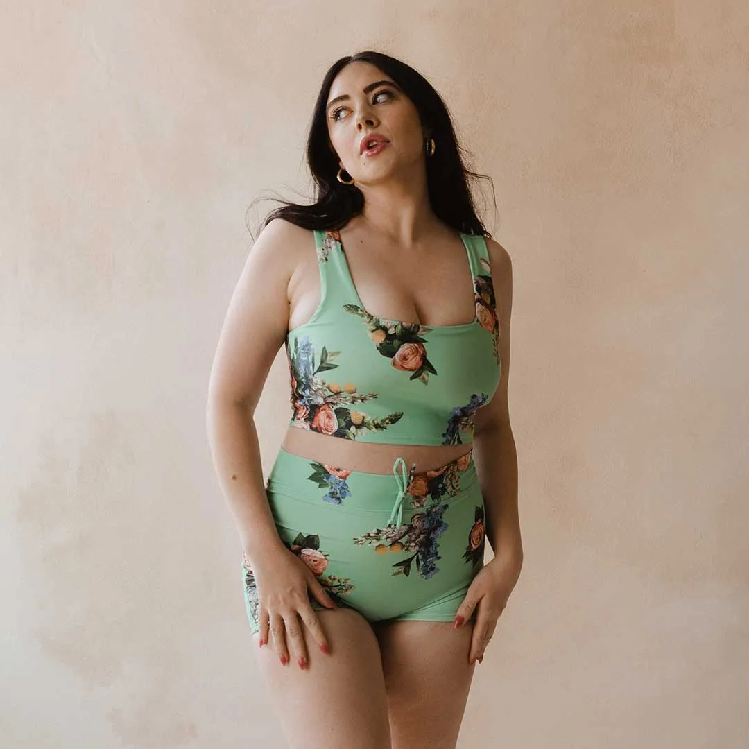 Rose Mint Swim Shorts