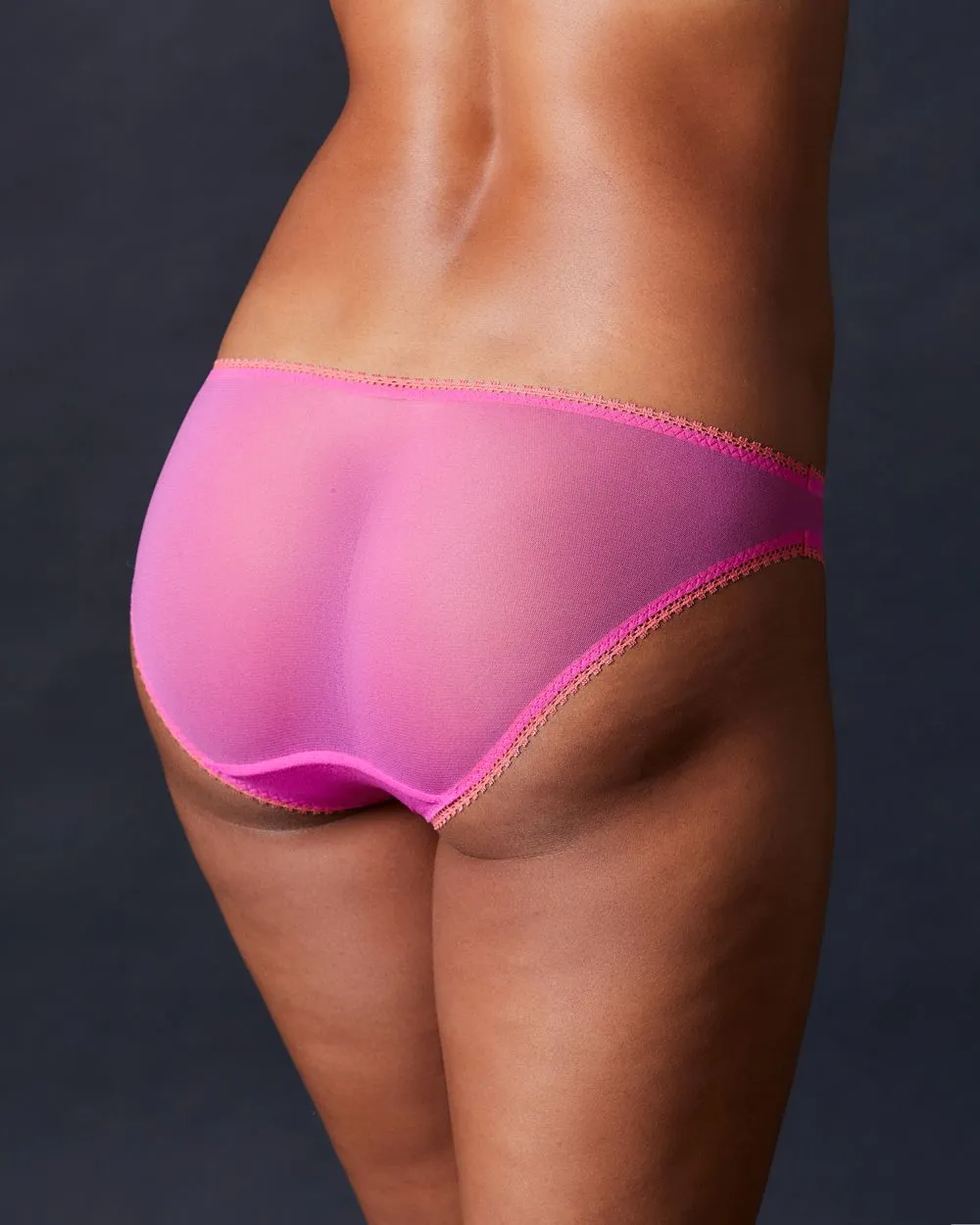 Solid Mesh Hip Bikini
