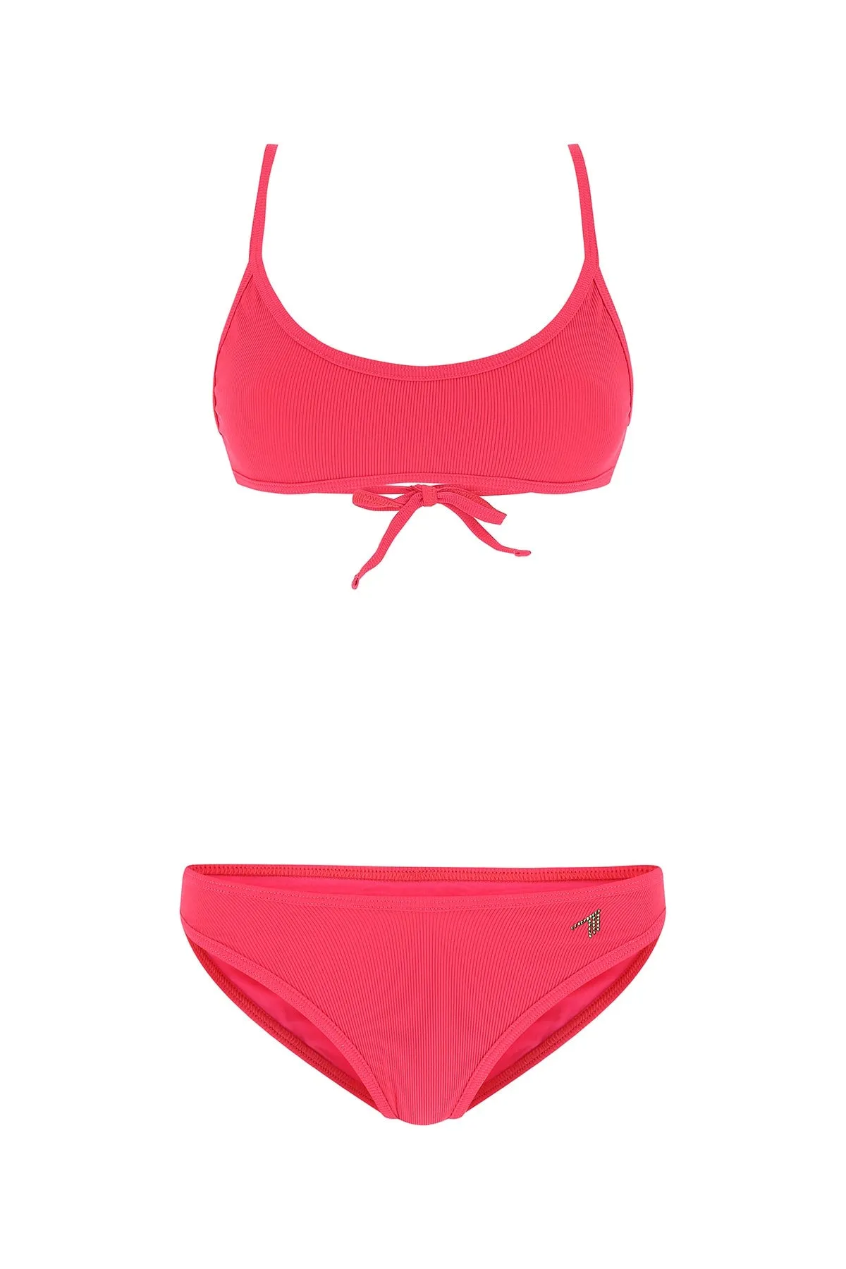 The Attico Logo Printed Bikini Set
