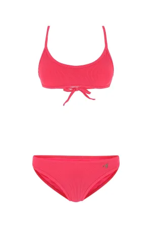 The Attico Logo Printed Bikini Set