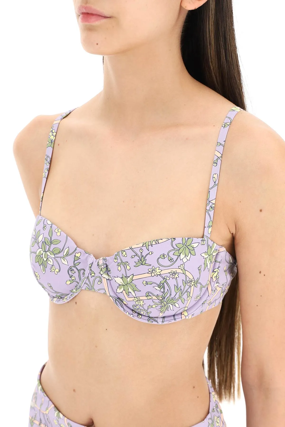 Tory Burch Floral Printed Underwire Bikini Top