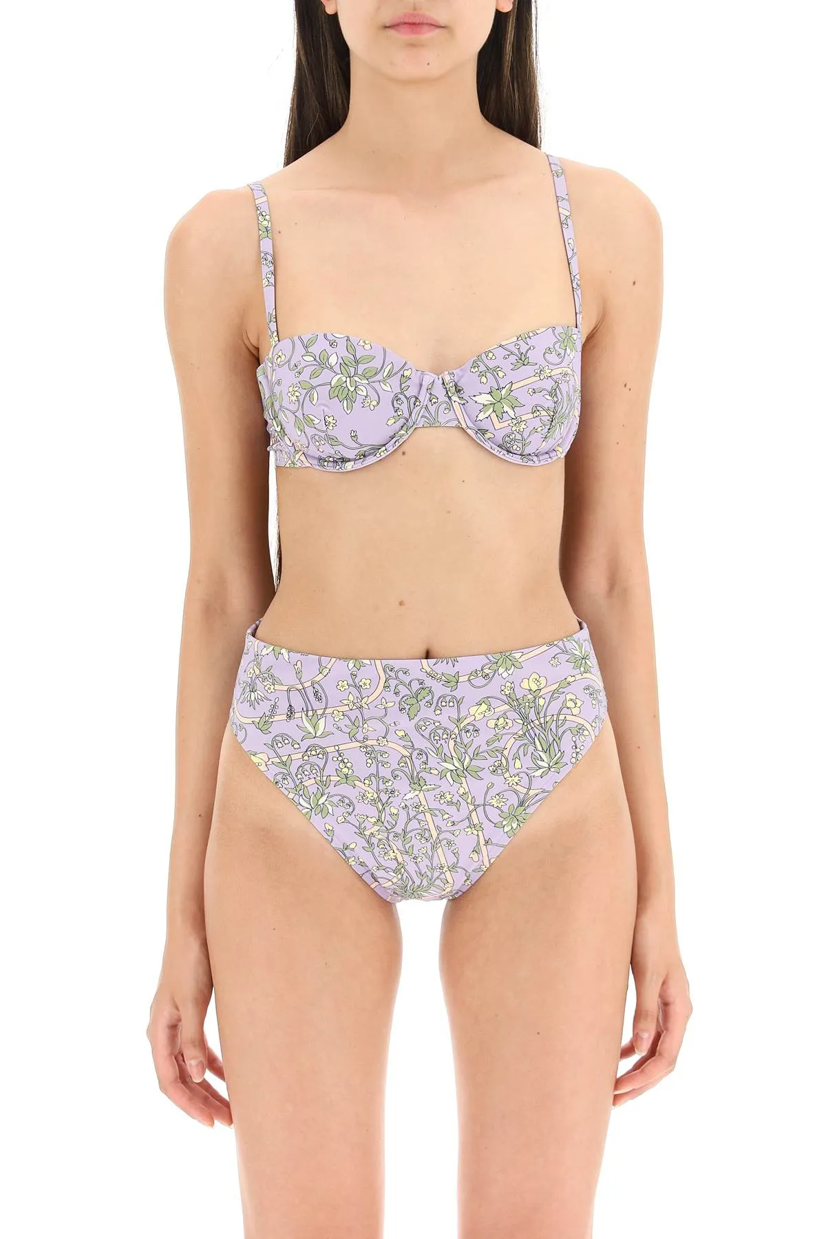 Tory Burch Floral Printed Underwire Bikini Top