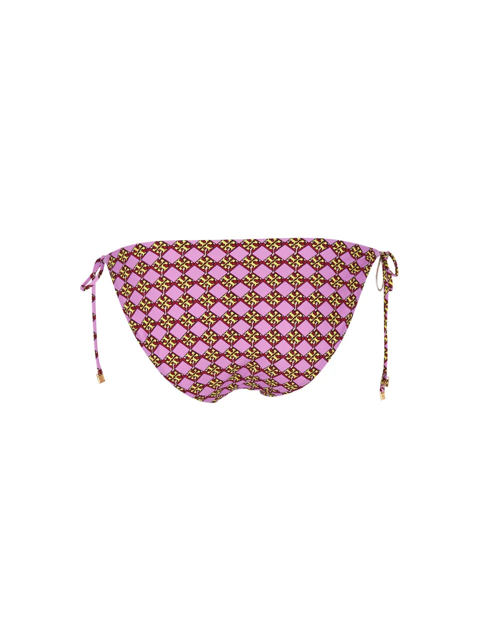 Tory Burch Graphic-Printed String Strap Bikini Bottom