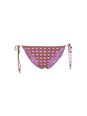 Tory Burch Graphic-Printed String Strap Bikini Bottom