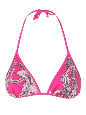 Versace Baroque Printed Bikini Top