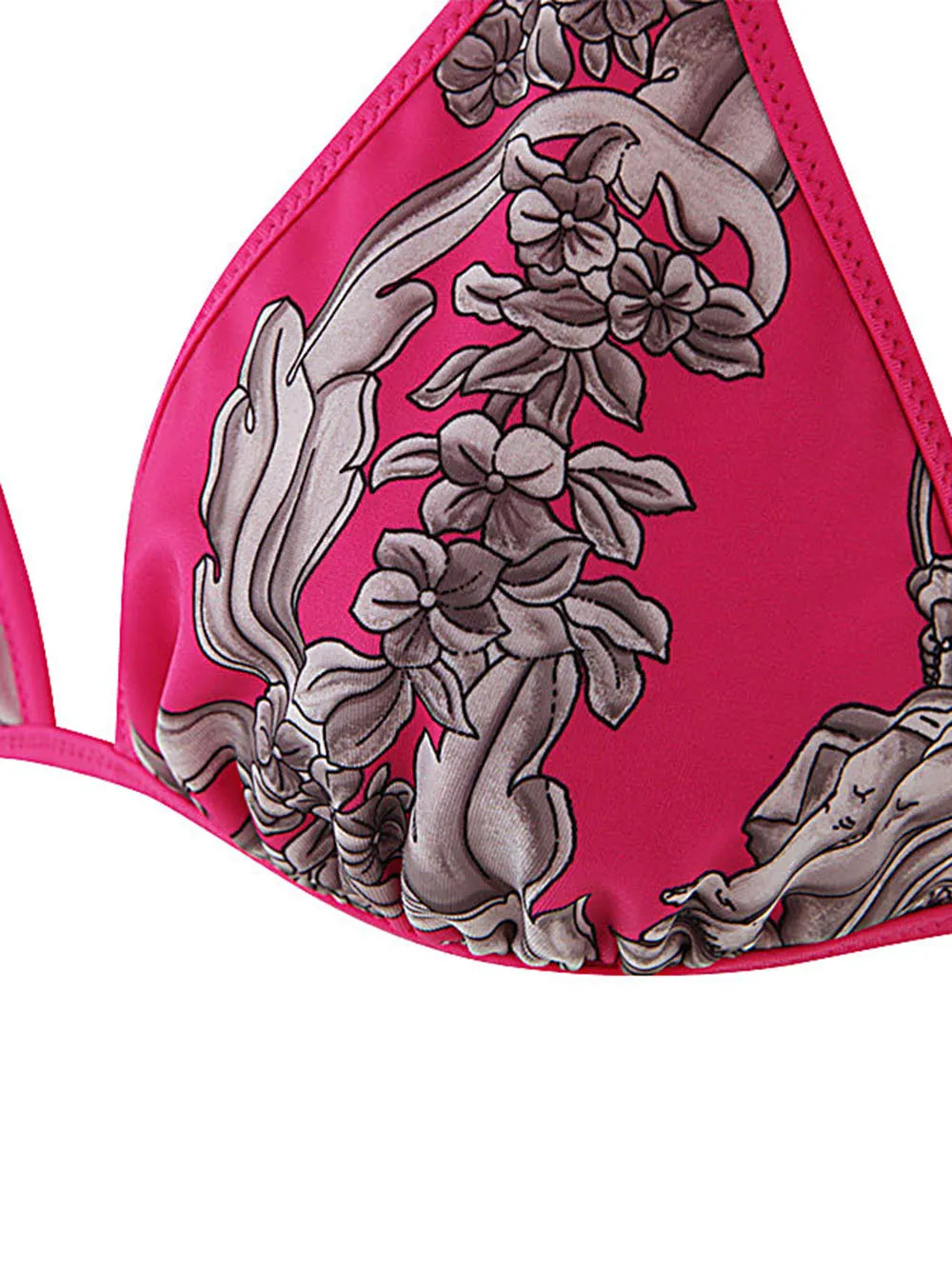 Versace Baroque Printed Bikini Top